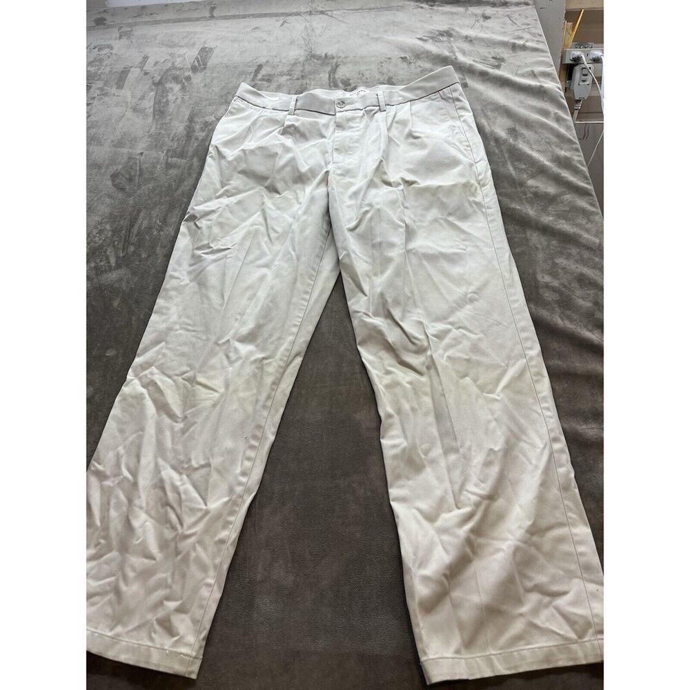 Dockers Pants Mens 36 x 32 Signature Khaki Classic Fit 100% Cotton Slacks